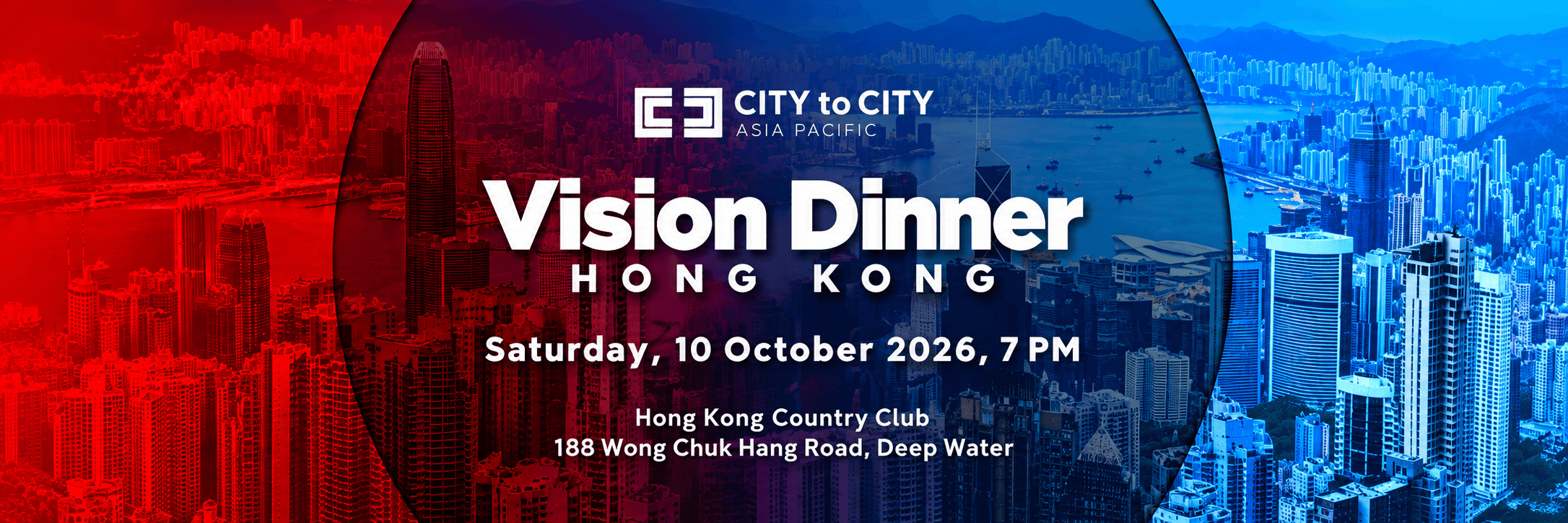 Vision Dinner Hong Kong 2026 - Saturday, 10 October 2026, 7 PM, Hong Kong Country Club